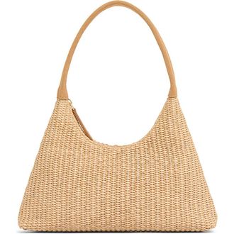 Mansur Gavriel Mini Candy Woven Raffia Hobo Bag in Natural at Nordstrom