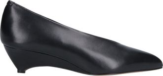 Jil Sander Black Arc Pointed Toe Leather Pumps