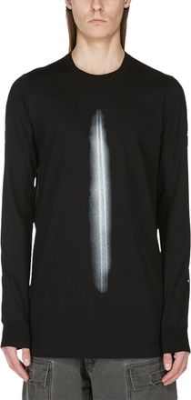 Rick Owens Level LS T Vertical Stripe Cotton Long-Sleeve T-Shirt
