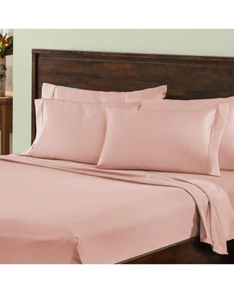 Superior Premium Plush 1000 Thread Count Solid Deep Pocket Cotton Rich Bed Sheet Set
