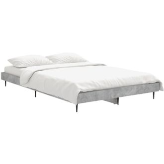 vidaXL Estructura De Cama Madera De Ingenier&iacute;a Gris Hormig&oacute;n 120x190cm Vidaxl
