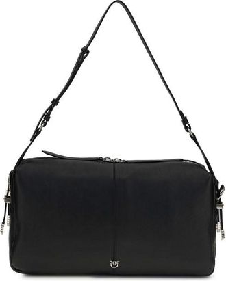 Pinko Black Calf Leather Bos Taurus Shoulder Womens Bag