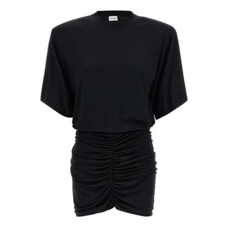 Andamane Kleedjes, Dames, Zwart, S, Lennox Jersey Minidress