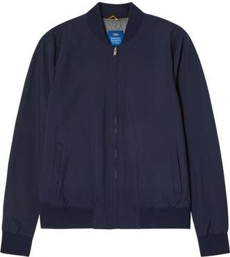 Robert Talbott Jackson Baseball Jacket in Navy at Nordstrom, Size Xx-Large