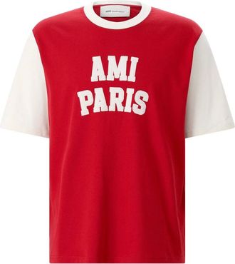 Ami T-shirt in cotone - - Tops - Uomo - Rosso - M