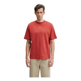 Dr&ocirc;le de Monsieur Le T-shirt Slogan Classique - Heren - Tops - Rood - Maat: M Katoen