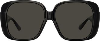 Linda Farrow MIMA LFL1401 C1 Womens Sunglasses Black Size 59