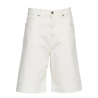 P.A.R.O.S.H. Denim Shorts, female, White, Size: M Cuoricini Bermuda