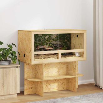 vidaXL Vidaxl Terrario Marrone 100 X 50 X 100 Cm Osb