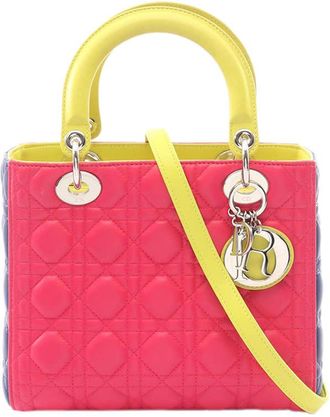 Dior Pre-owned Dior Medium Lambskin Cannage Lady Dior Ladies 7SBCO3HGFOOFDMW1
