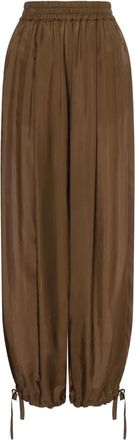 Philosophy di Lorenzo Serafini Pantaloni affusolati in seta - Marrone