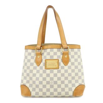 Louis Vuitton Hampstead Damier Beige Canvas Handbag (Pre-Owned)