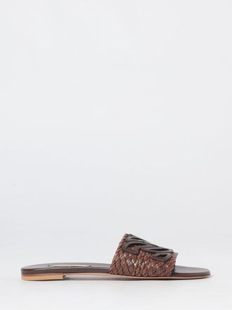 Casadei Sliders Ischia in pelle intrecciata
