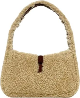 Saint Laurent Pre-owned Vintage Handbag - Dames - Vintage Schoudertas - Beige - ONE Size - Leer - Vintage