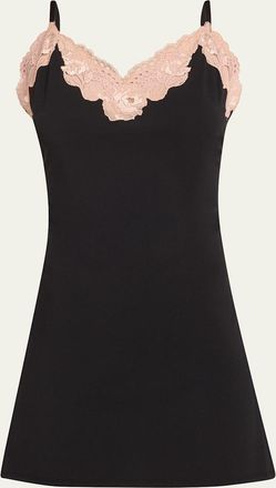 Natori Imagine Lace-Trim Jersey Chemise