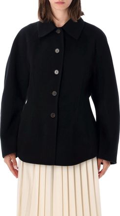 R&oacute;he Sculptural Double-Face Wool Blazer