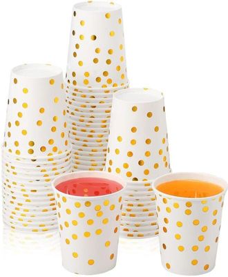 OEM Gobelet - Carton Biod&eacute;gradable - 250 Ml - Para Fiesta Matrimonio Cumplea&ntilde;os Caf&eacute; T&eacute; - Paquete De 50