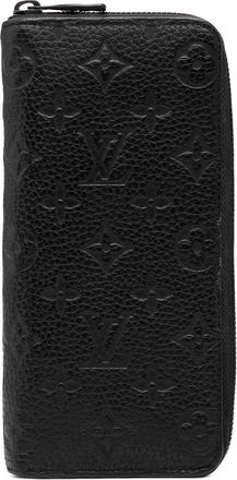 Louis Vuitton Pre-owned Womens Monogram Empreinte Vertical Zippy Wallet - Black Leather - One Size