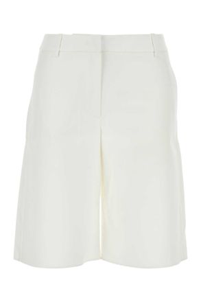 Valentino Garavani White Cotton Blend Shorts