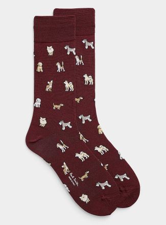 Paul Smith Mens Mini-dog dress socks