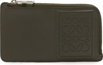 Loewe Gray Leather Coin Purse/Coin Case (Pre-Owned)