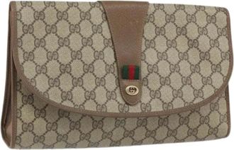 Gucci Pre-owned Clutches, female, Beige, Size: ONE SIZE Pre-owned Plastic Clutch
