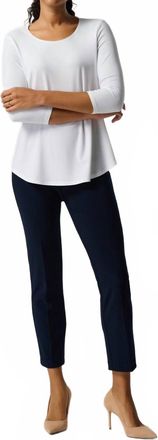 Joseph Ribkoff Classic Cropped Pant In Midnight Blue