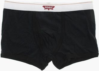 Dsquared2 Stretch Cotton Boxer With Contrasting Elastic Waistband size L