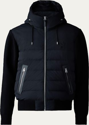 Mackage Mens Andrew-Z Mixed Media Light Down Jacket