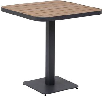 Hesperide Hesperide - Tavolo da giardino bistrot tyla in acacia e grafite, in acciaio trattato con polveri epossidiche - Hespéride