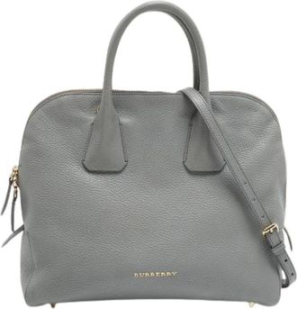 Burberry Pre-owned Handbags, female, Gray, Size: ONE SIZE Pre-owned Vintage Handbag