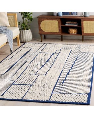 Safavieh Abstract Midnight Trace Hand-Tufted Wool Rug