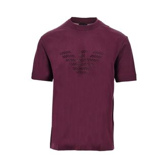 Emporio Armani Lyocell and cotton blend T-shirt with logo Man S
