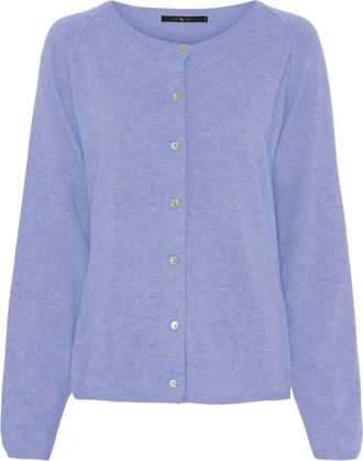 BTF-CPH Cardigan in pregiato cashmere a maglia fine - - Knitwear - Donna - Blu - M