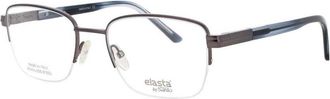 Elasta Mens Grey Rectangular Eyeglass Frames E3127HWJ53