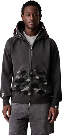 A Bathing Ape A Bathing Ape, Hoodies & sweatvesten, Heren, Zwart, XL, Katoen, Shark Volledige Rits Hoodie