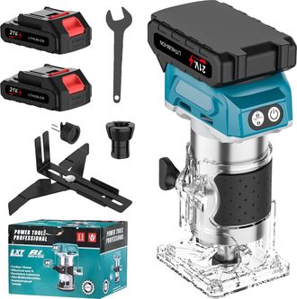 OEM Fresadora, Motor Sin Escobillas, Funciona Con Bater&iacute;a, Incluye 2 Bater&iacute;as