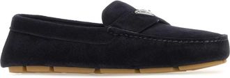 Prada Mens Suede Loafer Navy