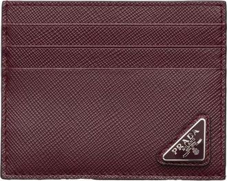 Prada Saffiano Leather Card Holder Accessories