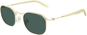 Montblanc MB0459S 004 Mens Sunglasses Gold Size 50