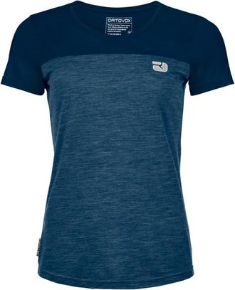 Ortovox 150 Cool Logo T-Shirt Merinoshirt für Damen | blau