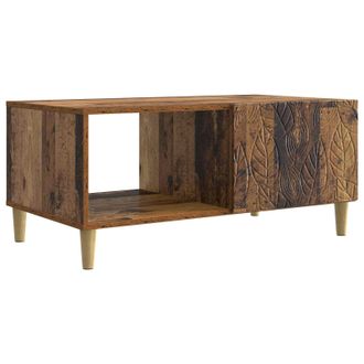 vidaXL Mesa De Centro Madera Envejecida 90 X 50 X 40 Cm Vidaxl