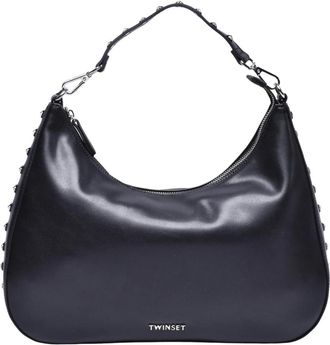 Twinset Hobo Tas - Dames - Schoudertassen - Zwart - ONE Size - Tassen