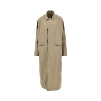 Gucci Delav&eacute; nylon long trench coat Woman 36