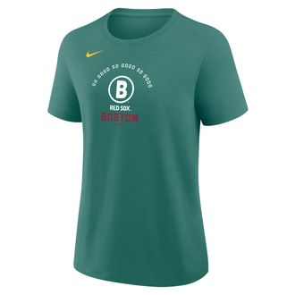 Nike Boston Red Sox City Connect Nike Womens MLB T-Shirt in Green | 01K93CCBQ-PBY