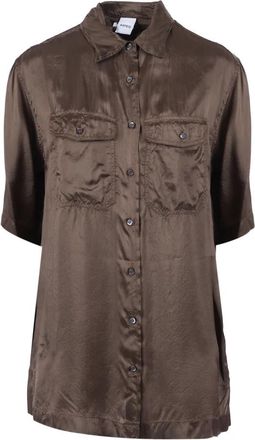 Aspesi Camicia - Dames - Overhemden - Bruin - S - Overhemden