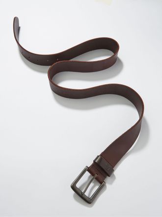 Fat Face FatFace Chocolate Brown Italian Leather Belt
