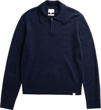 Norse Projects Ristinge Merinopolo - Heren - Polos - Blauw - S - Wol - Tops
