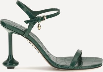 Loewe Sandali Toy in pelle di vitello goffrata coccodrillo Woman 36