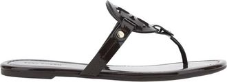 Tory Burch Miller Sandal - Dames - Slippers - Bruin - 37 EU - Leer - Schoenen